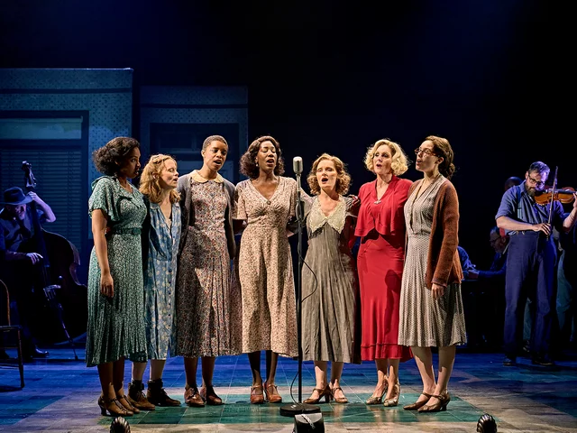 The cast of Girl From The North Country at The Old Vic