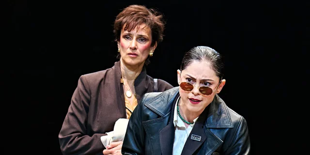 Indira Varma and Rosa Salazar in Glengarry Glen Ross