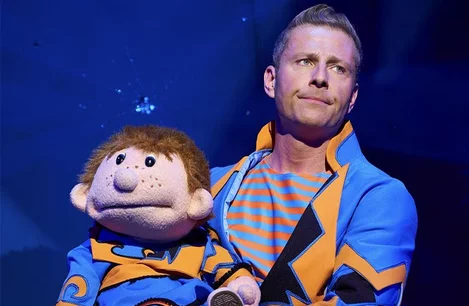 Paul Zerdin in Goldilocks and the Three Bears at the London Palladium