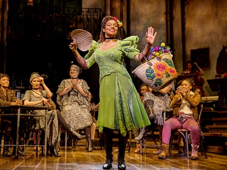 Rachel Adedeji plays Persephone in London's Hadestown