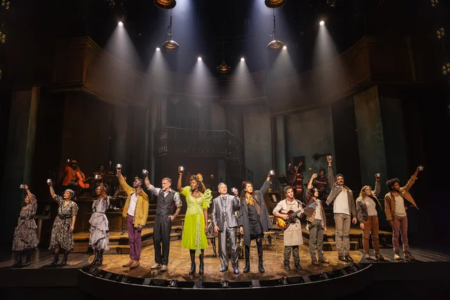 The company of Hadestown on Broadway