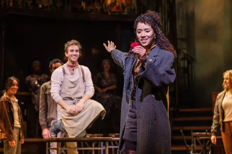 Jasmin Savoy Brown as Eurydice in Hadestown Broadway