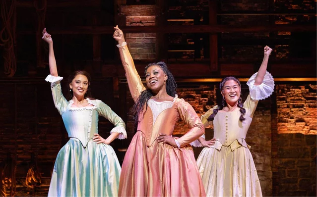 Bente Mulan, Georgina Onuorah and Jasmine Jia Yung Shen in Hamilton