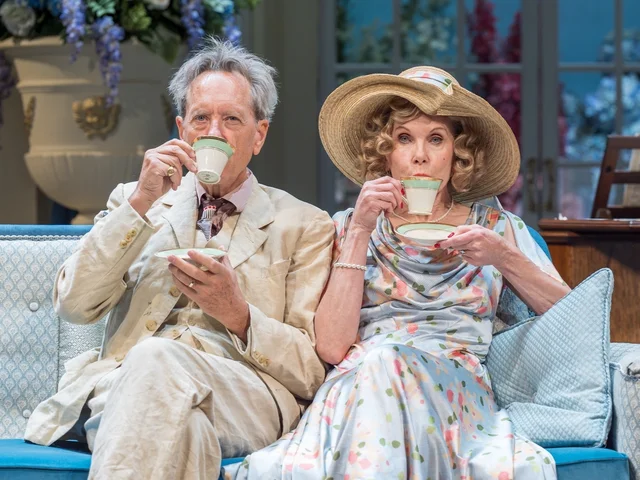 Richard E Grant and Christine Baranski star in Hay Fever