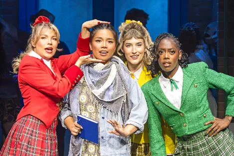 Liberty Stotter, Gerardine Sacdalan, Lou Henry and Jessica Ibadin in Heathers the Musical