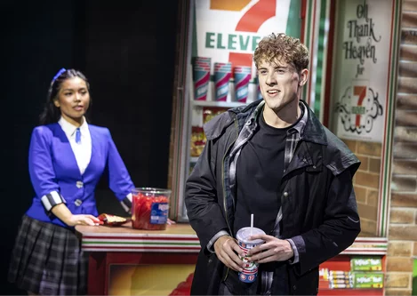 Gerardine Sacdalan and Louis Hearsey in Heathers The Musical