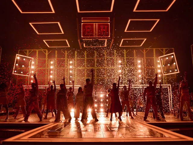The cast of High School Musical at Salford's Lowry theatre