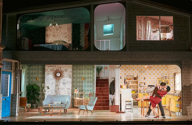 Cast of Home, I'm Darling at Duke of York's Theatre London