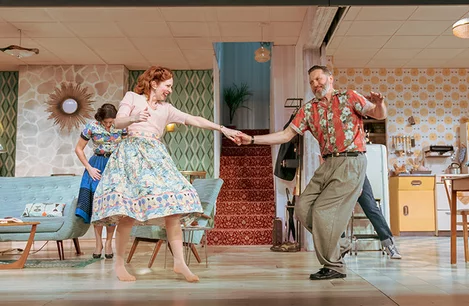 Katherine Parkinson and Cast in Home, I'm Darling at Duke of York's Theatre London