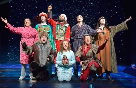 Cast of Horrible Christmas at Alexandra Palace Theatre