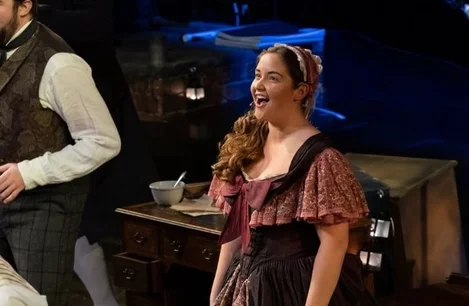 Jacqueline Jossa as Emily in A Christmas Carol at the Dominion Theatre