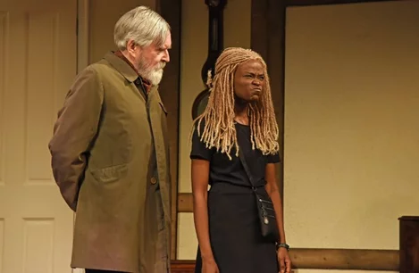 James Fleet and Pepter Lunkuse in Noises Off