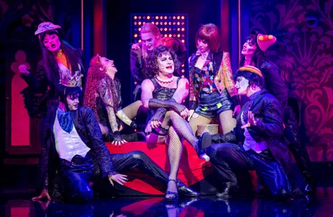 Jason Donovan and the cast of The Rocky Horror Show