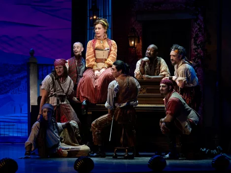Jinkx Monsoon and the cast of Pirates of Penzance on Broadway