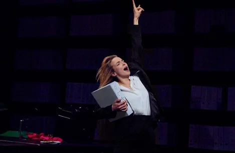 Jodie Comer in Prima Facie on Broadway 