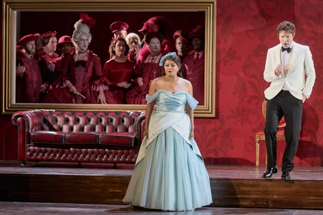 Deepa Johnny and Charles Rice perform in Cinderella (La Cenerentola)