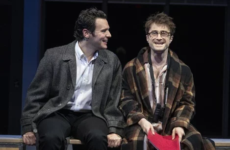 Jonathan Groff and Daniel Radcliffe in Merrily We Roll Along