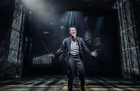 Jordan Luke Gage as Clyde in Bonnie & Clyde at the Garrick Theatre
