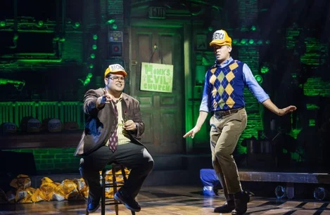 Josh Gad and Andrew Rannells in Gutenberg on Broadway