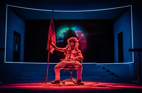 Joss Carter as Shaman in The 47th at the Old Vic