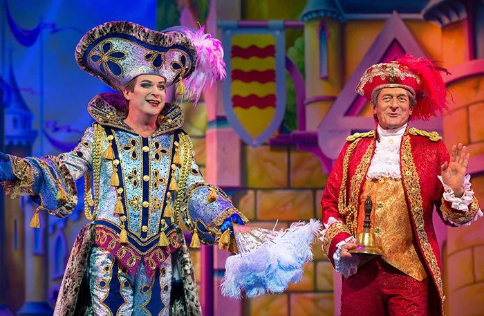 Julian Clairy and Nigel Havers in Cinderella 2016