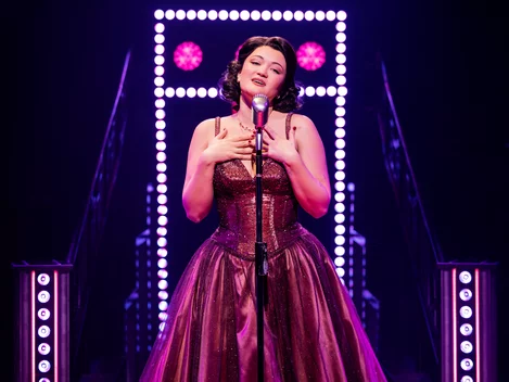 Isa Briones plays Connie Francis in Just in Time on Broadway