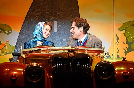 Kara Tointon and Stephen Mangan in The Man in the White Suit at Wyndham's Theatre, London