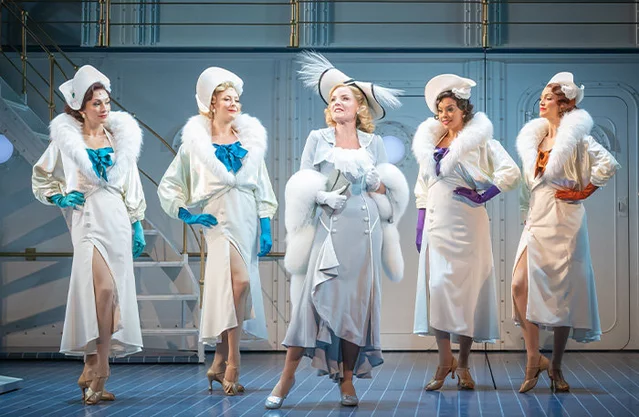 Kerry Ellis (Reno Sweeney) and the cast of Anything Goes at the Barbican Theatre
