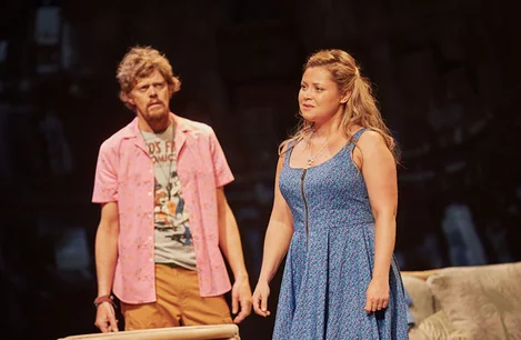 Kris Marshall and Olivia Darnley in Ugly Lies The Bone