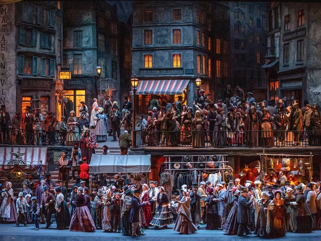 The cast of La Boheme at New York's Metropolitan Opera