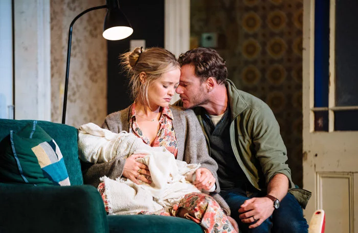 Laura Whitmore and Felix Scott in 2:22 A Ghost Story