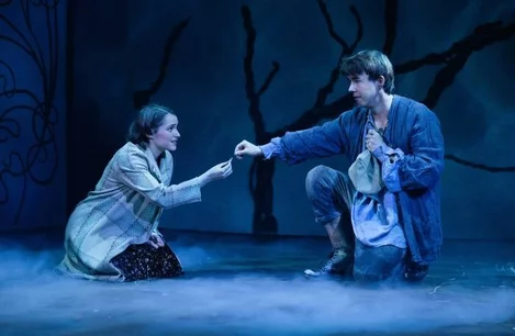 Lauren Jones (Mrs De Winter) and David Breeds (Ben) in Rebecca