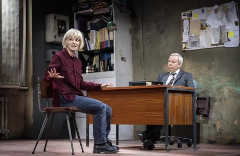 Lily Allen and Steve Pemberton in The Pillowman