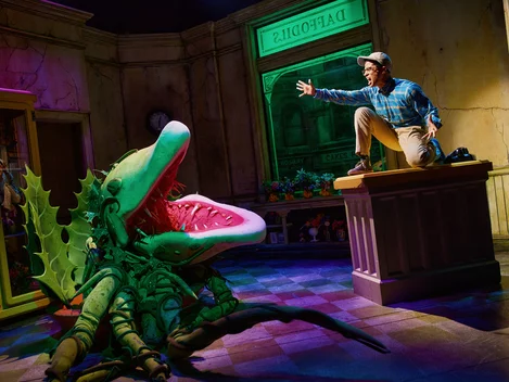 Jordan Fisher in Little Shop of Horrors at Westside Theatre