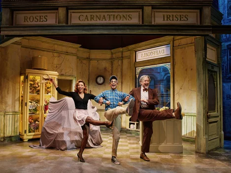 Nikki M. James, Jordan Fisher and Reg Rogers in Little Shop of Horrors