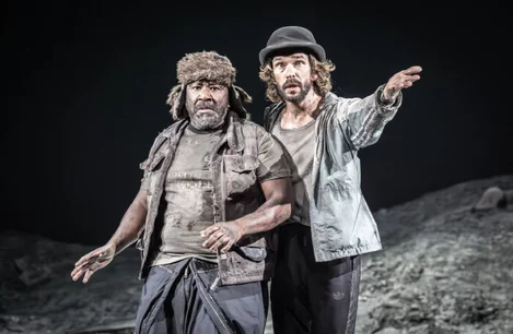 Lucian Msamati and Ben Whishaw in Waiting for Godot