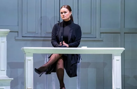 Lucy May Barker as Rebekah Vardy in Vardy V Rooney: The Wagatha Christie Trial