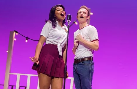 Lydia Sterling and Danny Colligan in Dirty Dancing at the Dominion Theatre