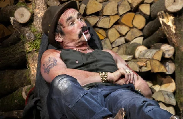 Mark Rylance as Johnny "Rooster" Byron in Jerusalem at the Apollo Theatre