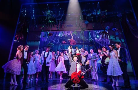 Marty performs Johnny B. Goode in Back to the Future on Broadway