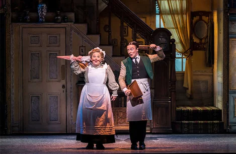 Claire Machin and Jack North in Mary Poppins at Prince Edward Theatre