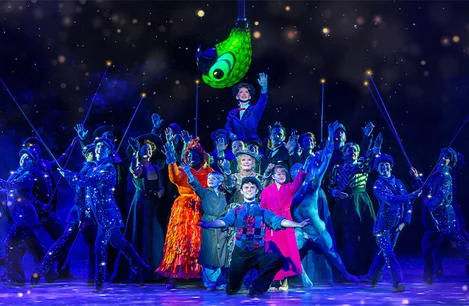 The cast of Mary Poppins at Prince Edward Theatre