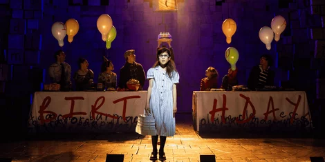 The cast of Matilda the Musical in the West End