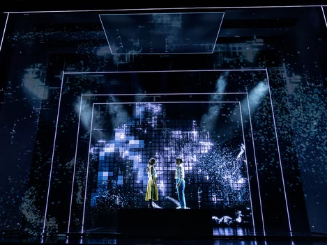 Maybe Happy Ending runs at the Belasco Theatre on Broadway