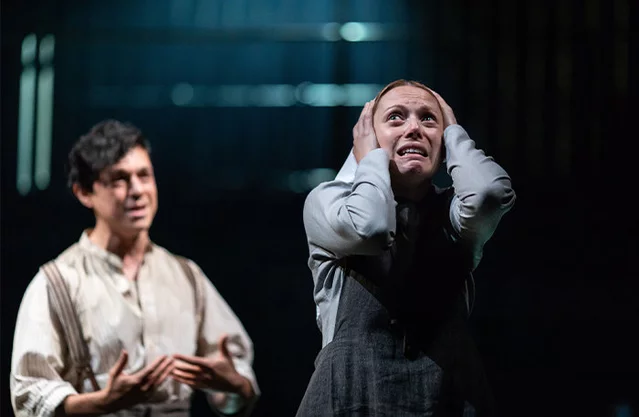 Lucy Phelps and James Cooney in Measure for Measure at the Barbican Theatre