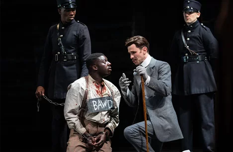 The cast of Measure for Measure at the Barbican Theatre