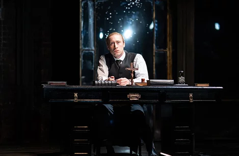 Sandy Grierson in Measure for Measure at the Barbican Theatre