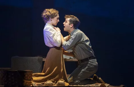 Micaela Diamon and Ben Platt in Parade on Broadway