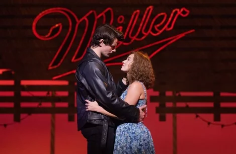 Michael O'Reilly and Kira Malou in Dirty Dancing at the Dominion Theatre