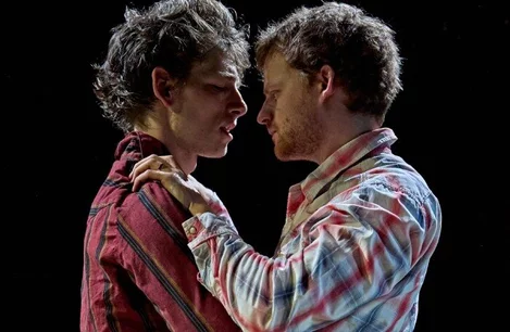 Mike Faist and Lucas Hedges in Brokeback Mountain